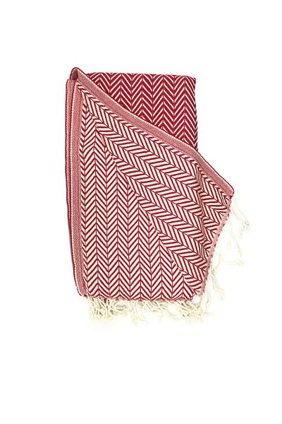 INTER Z Σετ 2 πετσέτες παραλίας Peshtemal, 100% βαμβάκι, Xxl 100x180cm, Marmaris, Red Purple