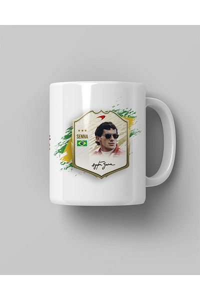 FANBOX SHOP كوب أبيض مطبوع من سلسلة أيرتون سينا ليجند RFL