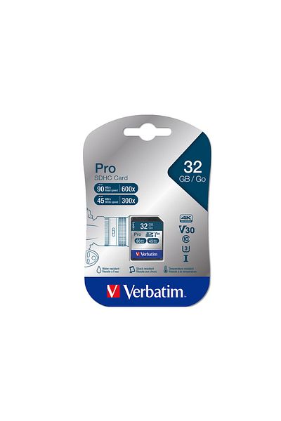 Verbatim 32gb Sdhc Pro U3 Memory Card