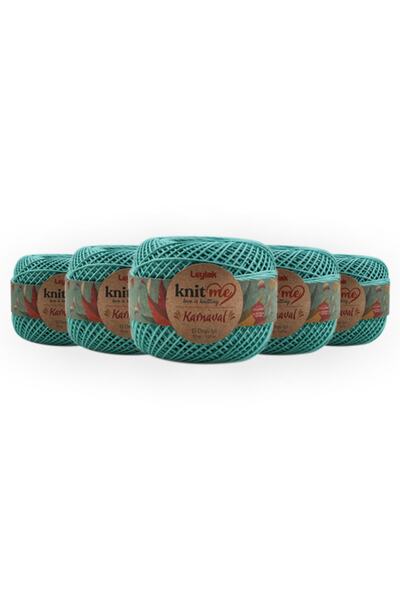 knitme Karnaval 50 Gr Pack of 5 Durable Anti-Pilling Fade-Free Polyestser Han...