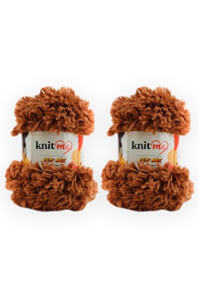 knitme Pop Art 100 Gr 5'li Paket Kürk Görünümlü El Örgü Ipi Taka Yarn 963