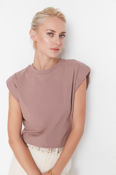Trendyol Collection T-Shirt - Braun - Regular Fit