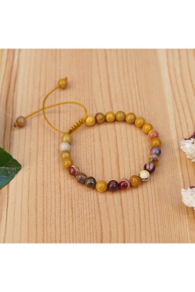 Deniz Doğal Taş سوار من الحجر الطبيعي بأحجار جاسبر الملونة المعتمدة - 4 مم