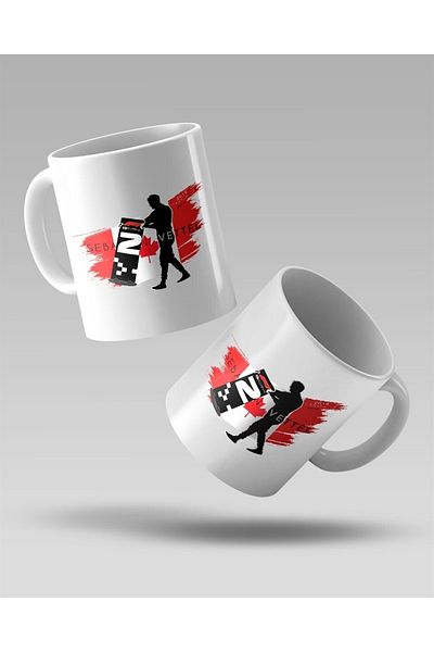 FANBOX SHOP Sebastian Vettel Canada 2019 Printed White Coffee Mug