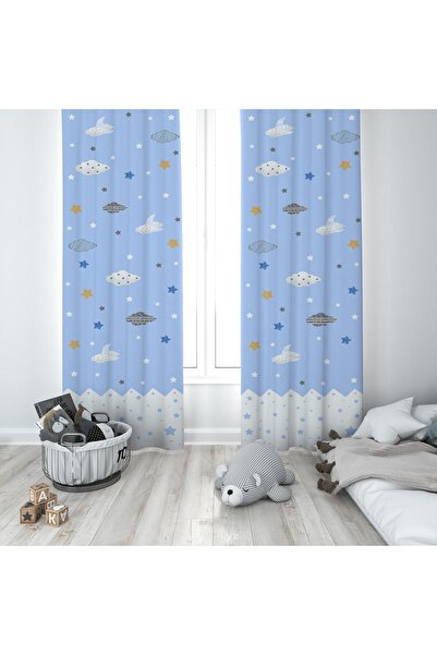 MODA Зовсім інша дитяча кімната Хмари і зірки Фон завіса Bmfp-029