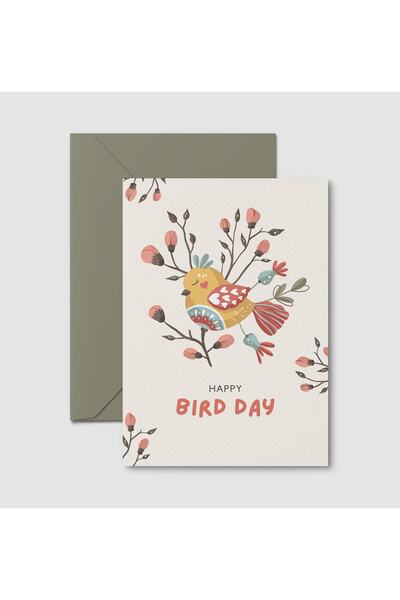 HRS Postcard - Greeting Card & Envelope birthday Happy Birthday