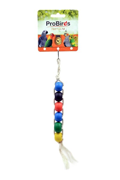 PRO BİRDS Sıralı Renkli Boncuklu Kuş Oyuncağı
