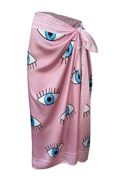 Bolder Elena Pink Eyes Satin Pareo 145*95 (Δεν φαίνεται μέσα)
