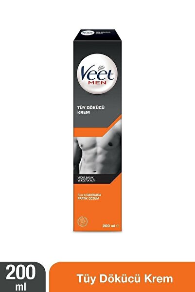 Veet Men Sporcu Erkeklere Özel Vücut Bacak Koltuk Altı Tüy Dökücü Krem 200ml