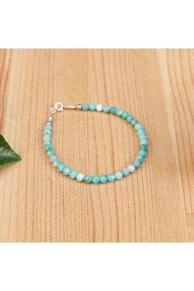 Deniz Doğal Taş سوار من الحجر الطبيعي المعتمد من أمازونيت باللون الفيروزي