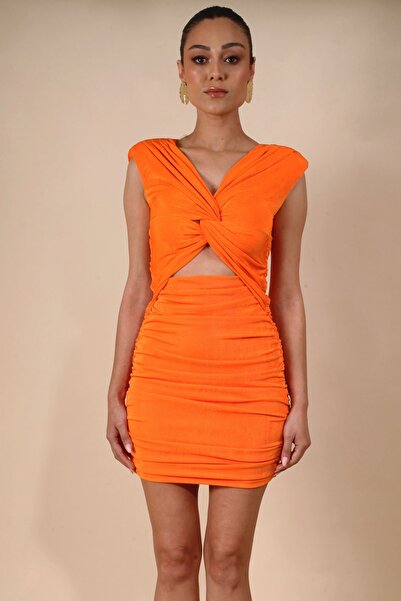 Shivi Fashion Önü Düğümlü Elbise