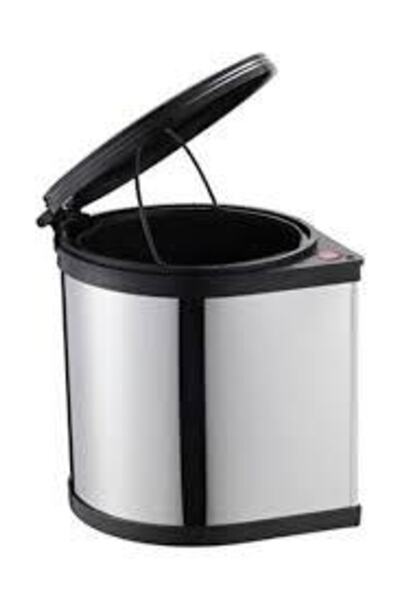 Grande Home سلة المهملات داخل الخزانة سعة 11 لترًا، غطاء خزانة، سلة المهملات