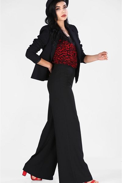 ZARAZA Pantaloni Palazzo cu talie înaltă - Design elegant