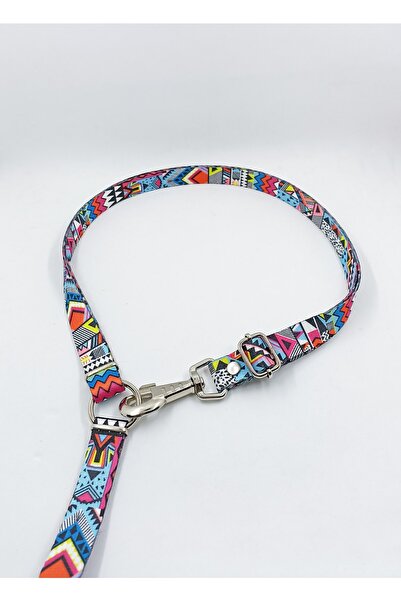 razar Etnik Desenli Eller Serbest Köpek Gezdirme Kayışı / Hands Free Bel Tasması Karısık Renk