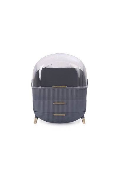 URVE House By House Makeup Organizer with Drawers Gray