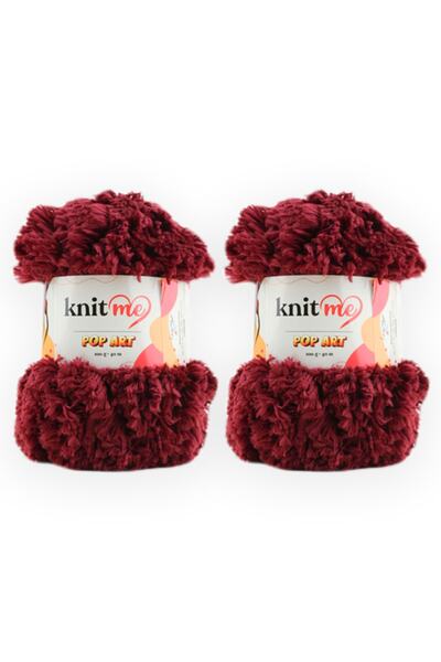 knitme Pop Art 100 gr 5'li Kürk Görünümlü El Örgü İpi Taka 968