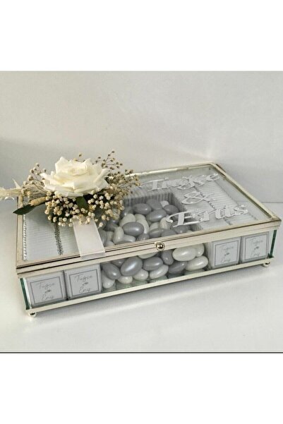 Masalsı Concept Gümüş 80 Adet Nişan, Söz Çikolatası, Kız Isteme Çikolatası