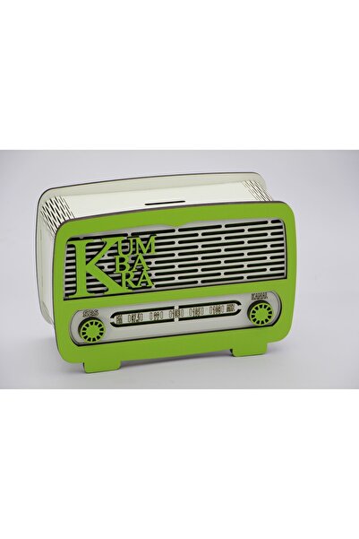 Ahşap Kumbara Dekoratif Radyo Kumbara