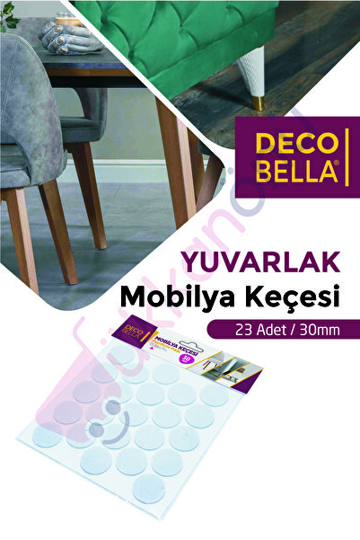 Dükkanönü Yapışkanlı Sandalye Koltuk Mobilya Ayak Keçesi Zemin Koruyucu Keçe ...