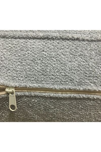 AYPETEKS Husă de pernă pentru spătar pentru scaun Taddy Boucle gri deschis
