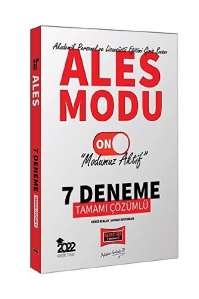 Yargı Yayınları Ales Modu Tamamı Çözümlü 7 Deneme