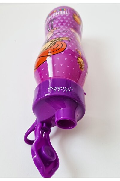 Modellino Licensed Trend 500cc Transparent Girl's Water Bottle with Purple Lid