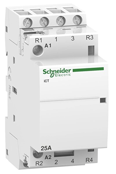 Schneider Electric Schneider Sessiz Kontaktör - 25 Amper, 4 Kutup, 2na+2n A9c...
