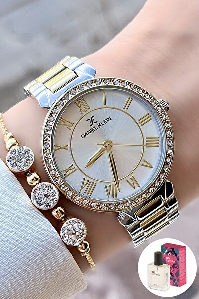 Daniel Klein Kadın Kol Saati Bileklik Ve Parfüm Hediyeli