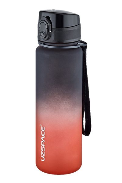 Uzspace 500ml Double Color Motivational Bottle Softtouch Ff Collection Tritan Water Bottle