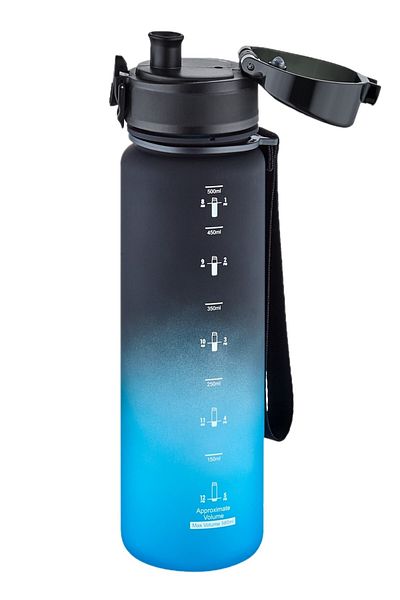 Uzspace 500ml Double Color Motivational Bottle Softtouch Ff Collection Tritan Water Bottle