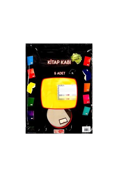 Abka 22.5x28 Cm Hazır Kitap Kabı 5 Li Sarı