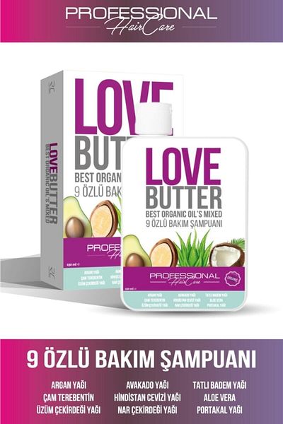 LOVE BUTTER Premium 9 Essence Hair Care Shampoo - 150 ml Complete Nourishing
