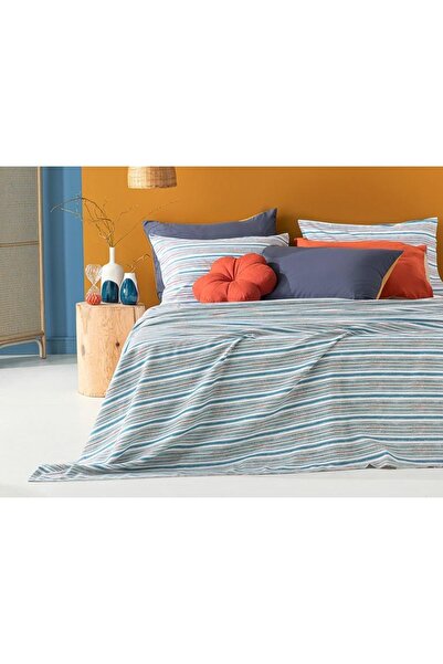 English Home Mer Aquarelle Printed Double Stiuca 200x220 Cm Turcoaz – Albastru