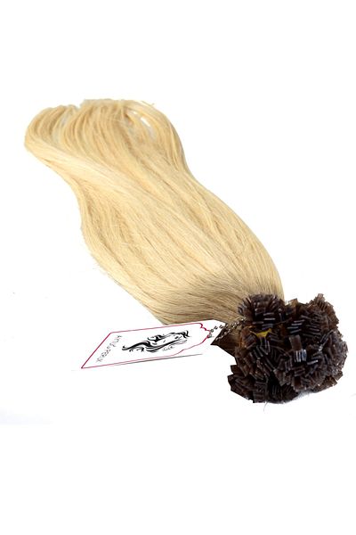 AYTUĞ PERUK 100% Natural Hair / Keratin Source / Baby Brown, Platinum Ombreli / 25 Pieces / 70 cm / A+ Plus