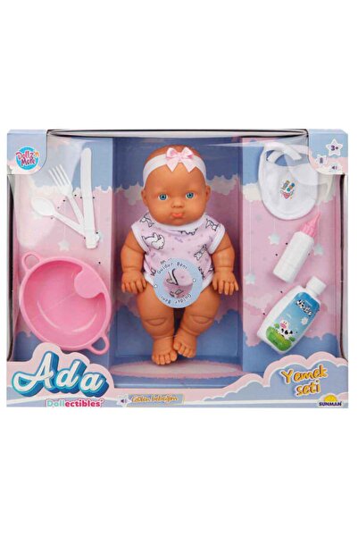 Sunman S01020120 - Sun-sabc-dzm-bebek Set Ada Yemek Seti Saçsız Sesli Gülen Aks.23cm.2a.byk.