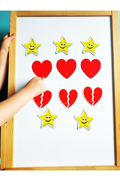 Okuling Magnetic Cards Heart - Broken Heart - Star