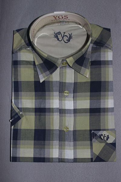 Yörükoğlu Comfortable Fit Pocket Short Sleeve Cotton Classic Men's Shirt