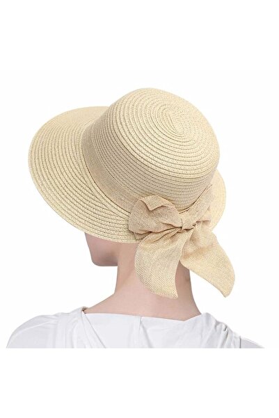 Shopiolog Γυναικείο βιολογικό ψάθινο καπέλο με φιόγκο