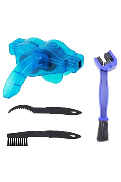 Genel Markalar Bisiklet Zincir Dişlisi Temizleme Fırçası Aparatı Bakım Seti 4...