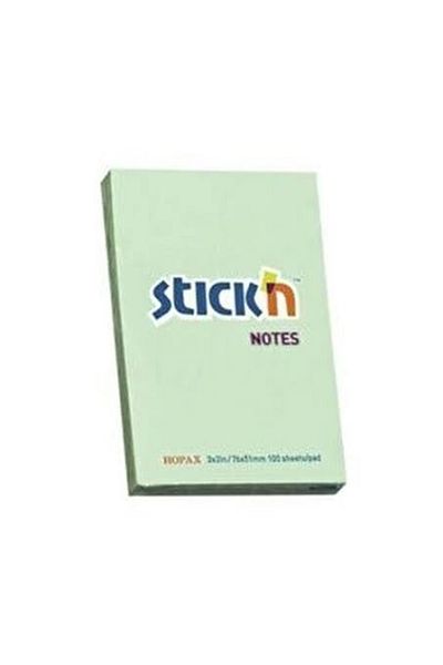 Hopax (PCS)stickn Notes 100yp 76x51 Patel Green