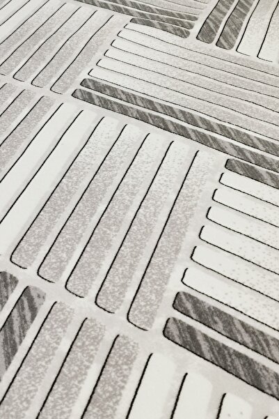 ALgorand Home Γκρι μοντέρνο αντιολισθητικό ρολό δαπέδου που πλένεται με βάση κοπής Cappadocia