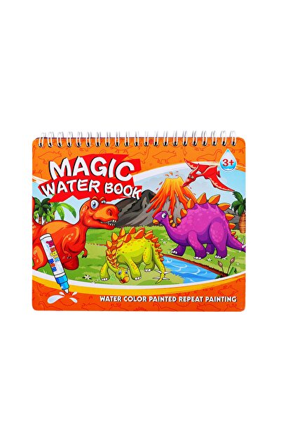 Wehby Sulu Kalem Ile Sihirli Boyama Kitabı +3 Yaş Dinazorlar Diyarı