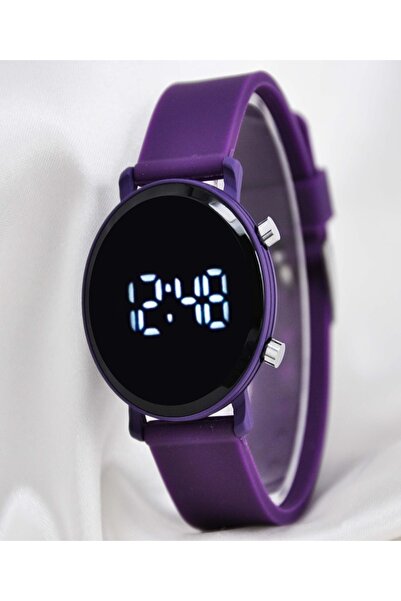 Hyd Silikon Kordonlu Kayışlı Saat Led Ekran Unisex Genç Çocuk Yetişkin Kol Saati