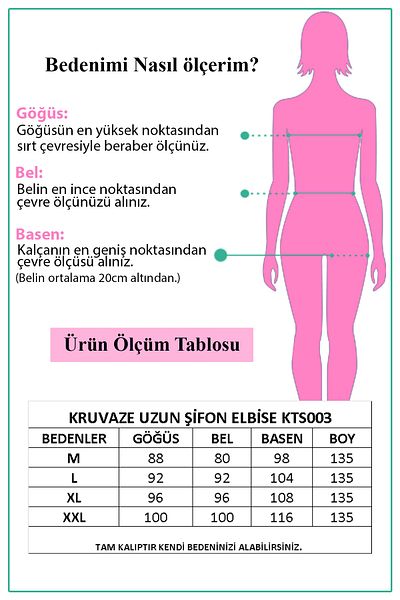 Neşeli Butik Γυναικεία γραβάτα γιακά με διπλό στήθος Λεπτομερές φόρεμα σιφόν νέας σεζόν Kts003