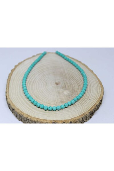 Yasamtohumu Narukvica od zelene vodene lave Sa kamenčićima - pola niti 6mm, d...