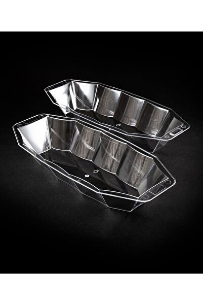 Genel Markalar Plastik Sunum Tabağı - Şekerlik 10 Adet Kapaksız - Sert Krista...