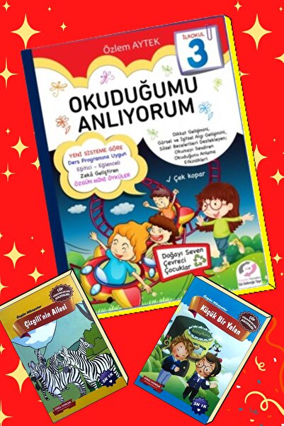 GÖNÜL YAYINCILIK 3.sınıf Okuyorum Anlıyorum Kitabı+hikayeler