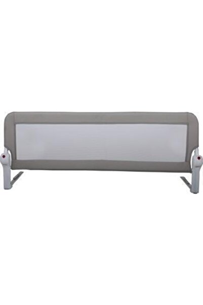 GUİMO 150 Cm Bebek Çocuk Güvenlik Yatak Bariyeri Katlanabilir Yatak Korkuluğu Gri