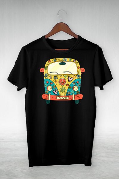 viptasarımtshirt Tricou negru pentru bărbați