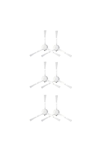 robotyedek ممسحة مكنسة Xiaomi 2c - فرشاة جانبية بديلة متوافقة، 6 قطع